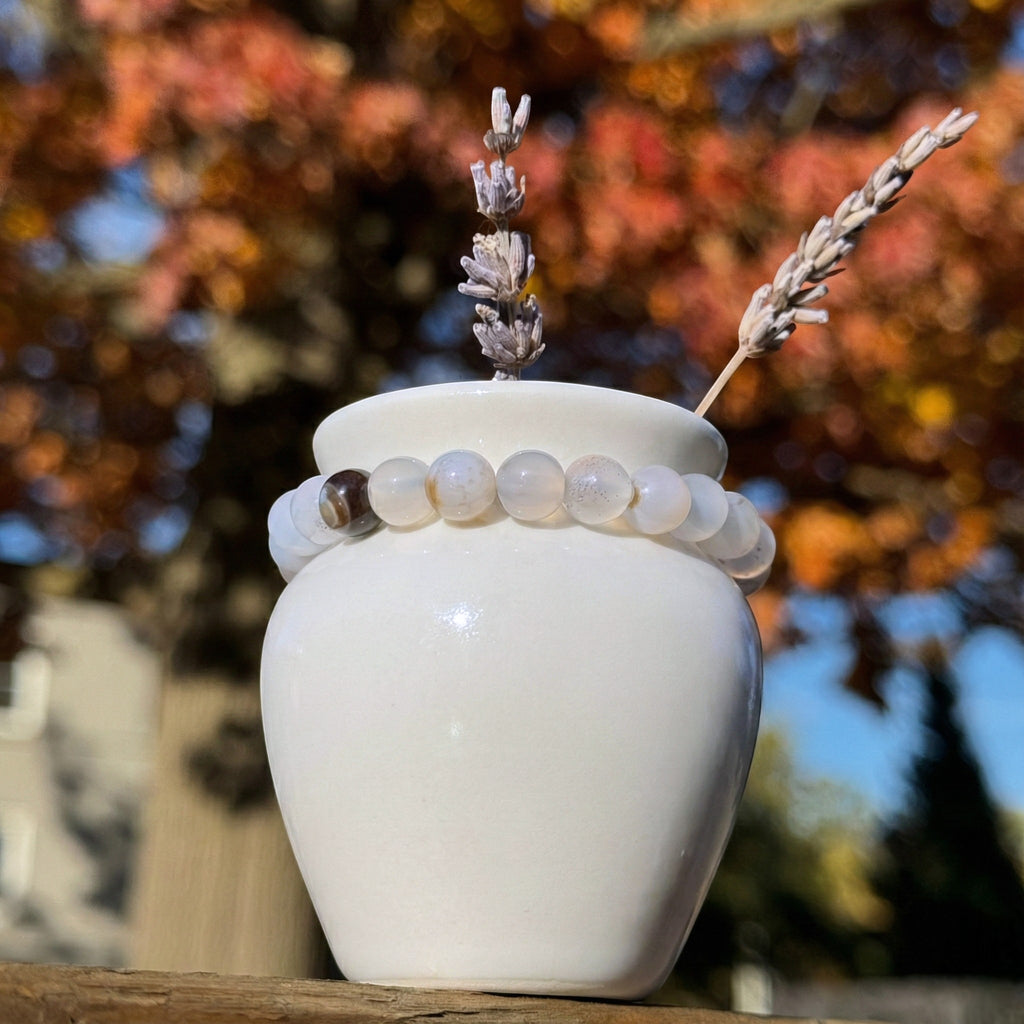 Botswana Agate Beaded Bracelet