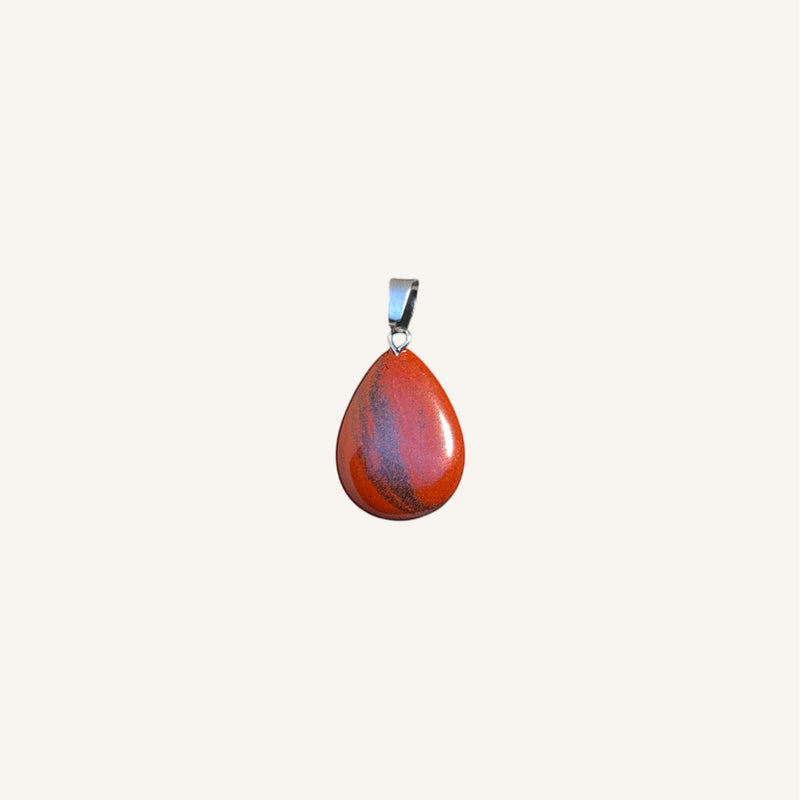 Stone Smooth Teardrop Pendant