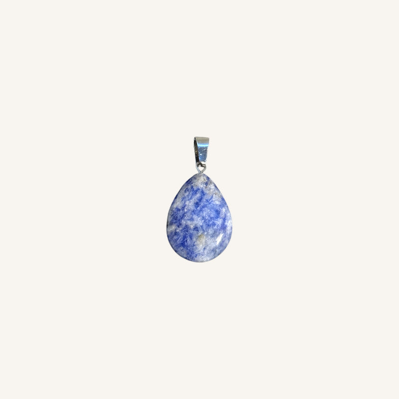 Stone Smooth Teardrop Pendant