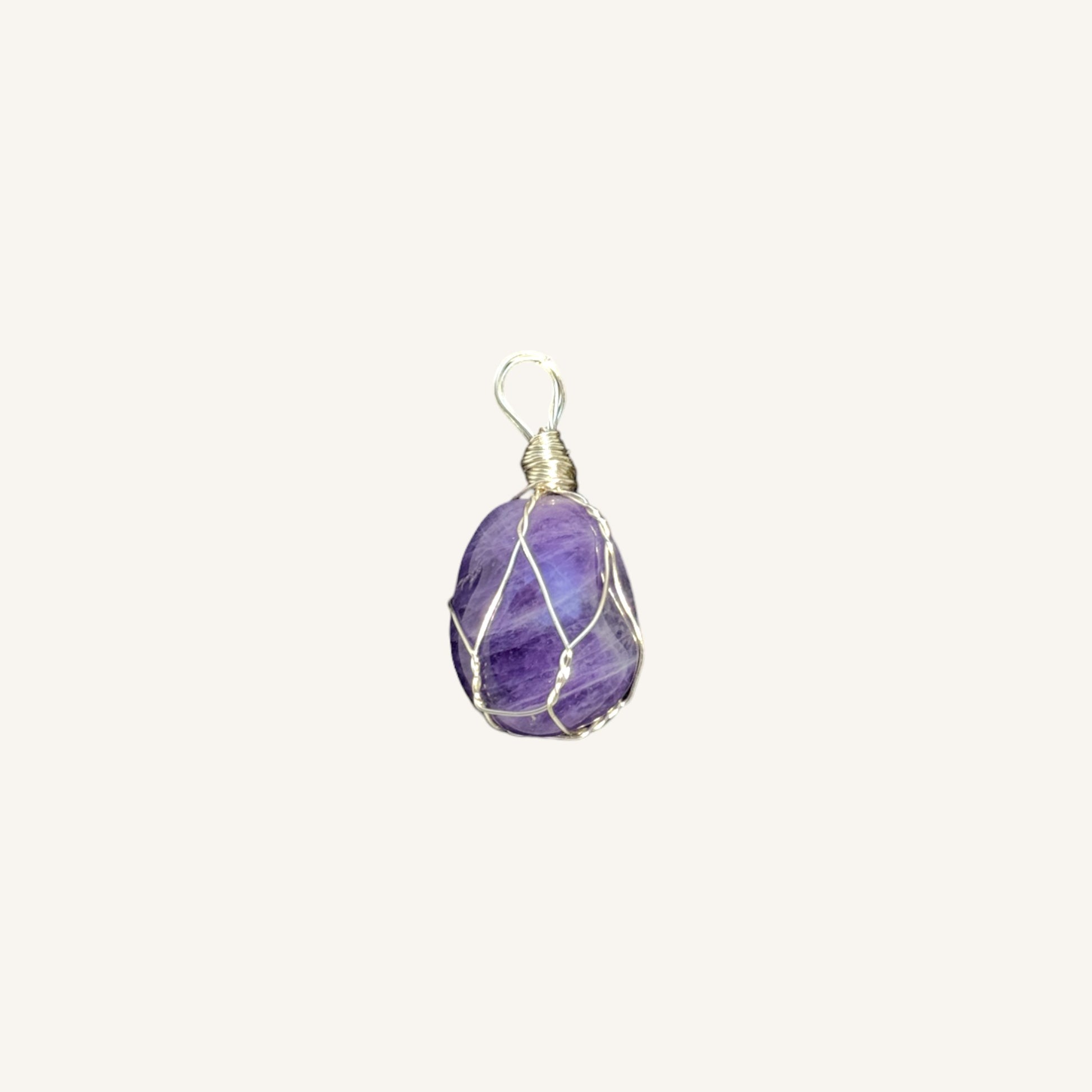 Amethyst Wire-Wrapped Pendant